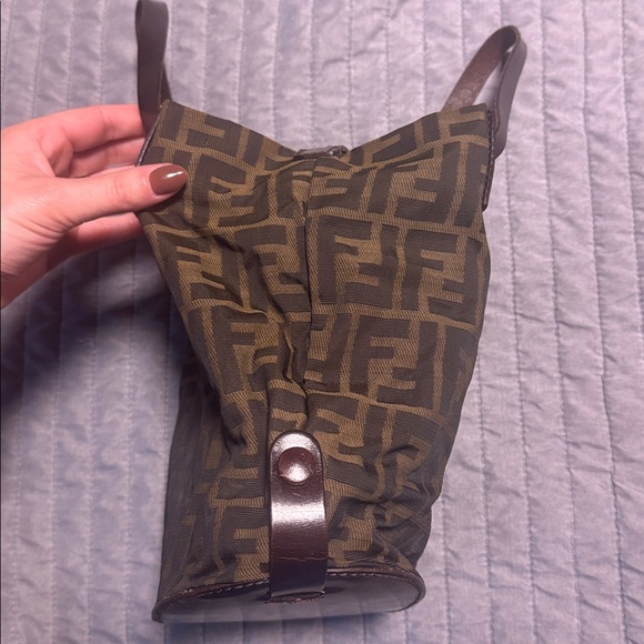 Mini fendi Zucca nylon tote bag - Picture 9 of 13